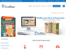 Tablet Screenshot of plantillasparamenus.com